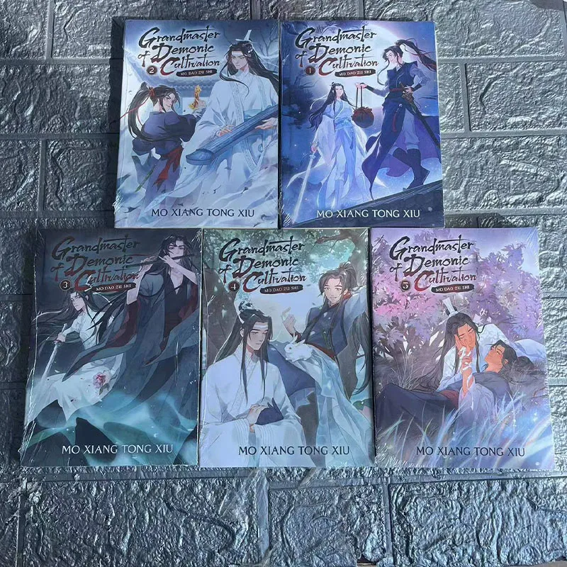 Grandmaster of Demonic Cultivation Mo Dao Zu Shi Vol.1-5 BL Fiction Books In English Edtion Grandmaster of Demonic Cultivation