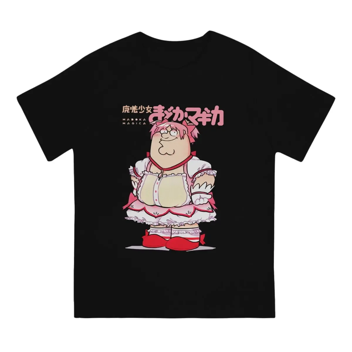 Funny Magical Girl Classic Men TShirt Puella Magi Madoka Magica Anime Tops 100% Cotton T Shirt Humor High Quality Birthday Gifts