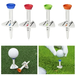 Plastic Golf Tees Step Down Golf Ball Holder Adjustable Height Golf Training Ball Tees Lightweight Golf Practice Tool