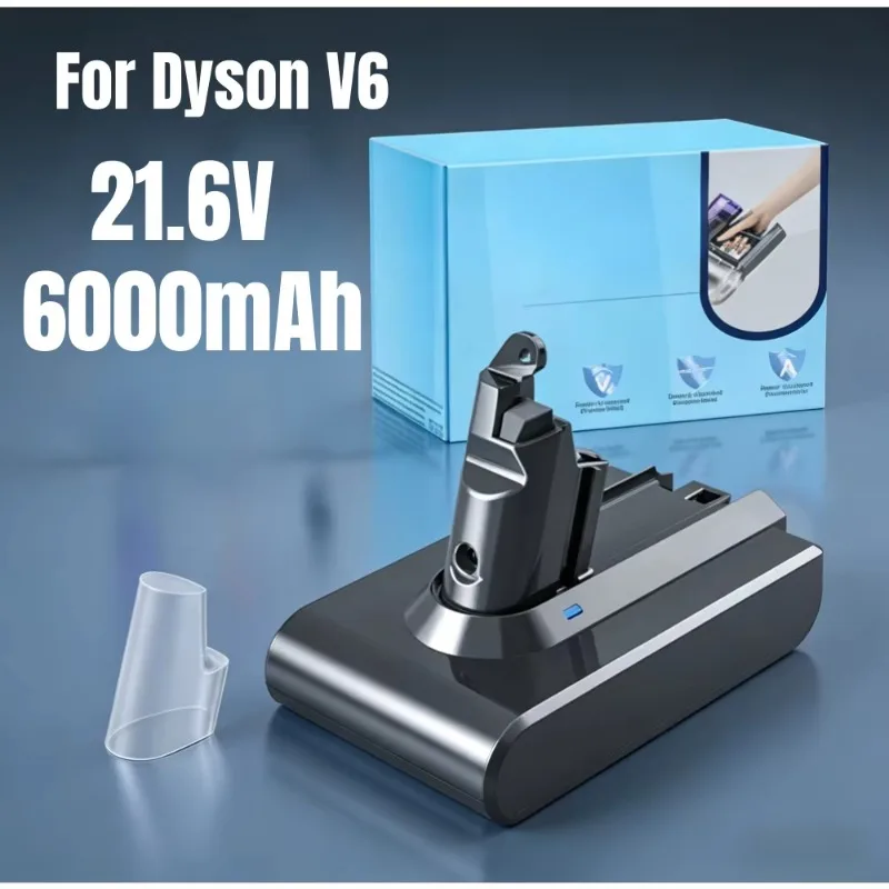 21.6V 6000mAh Replacement Battery Rechargeable for Dyson V6 DC62 DC59 DC58 DC61 Animal SV03 SV04 SV05 SV06 Vacuum Cleaner