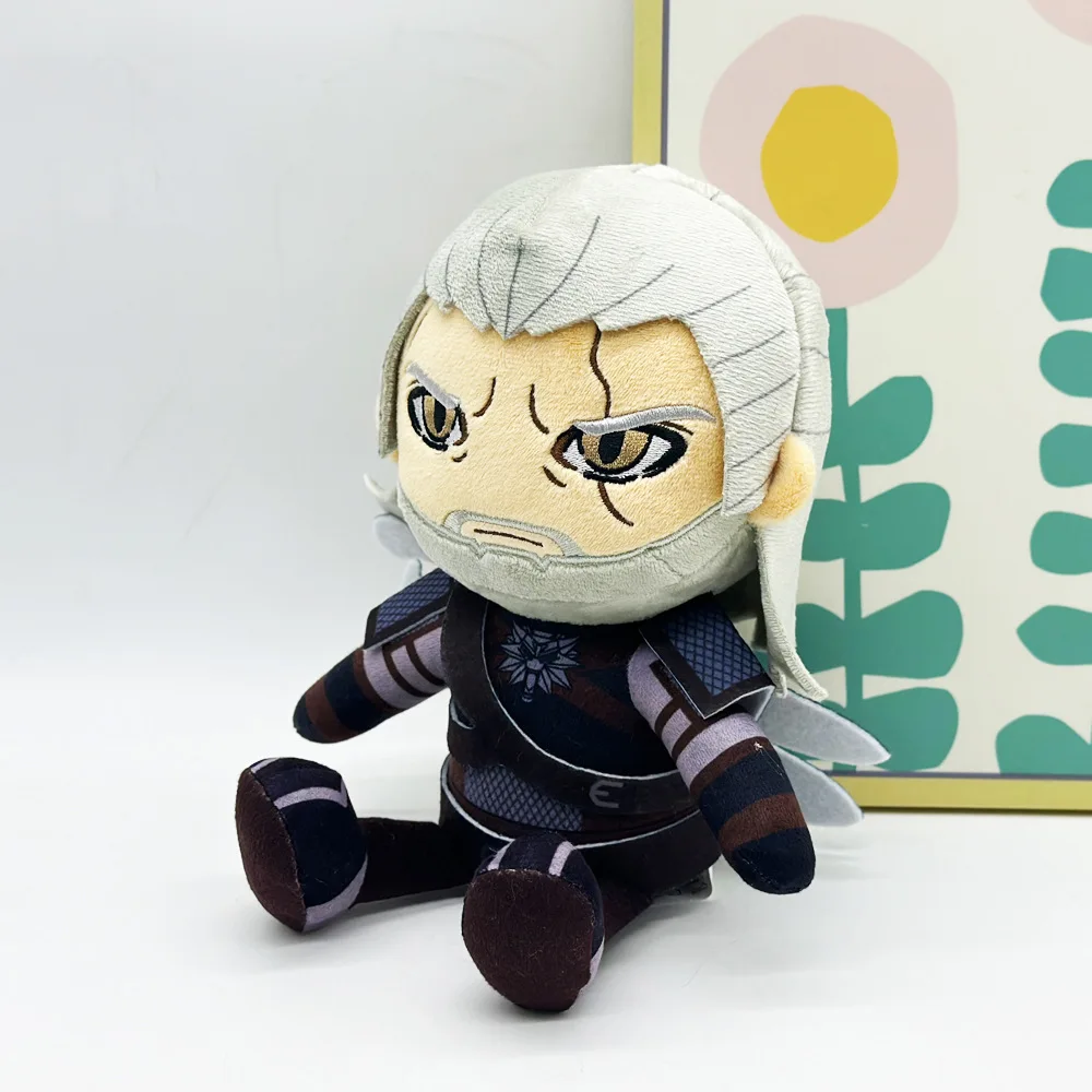 Geralt The Witcher 3 Wild Hunt دمى قطيفة دمية قطنية ملحقات أنيمي دمية ناعمة لعبة تزيين الغرفة اللطيفة هدايا الهالوين للأطفال