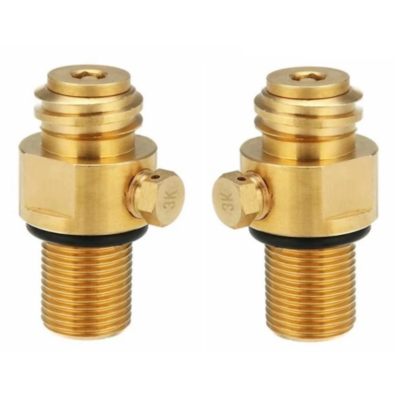 2Pcs M18X1.5 Refill CO2 Valve Adapter Thread Converter Replacement Parts For Sodastream