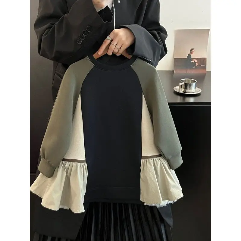 فساتين ربيعية كورية جديدة للأطفال والفتيات بتصميم أنيق، تتميز بغطاء للرأس بأكمام طويلة ومحبوب الألوان