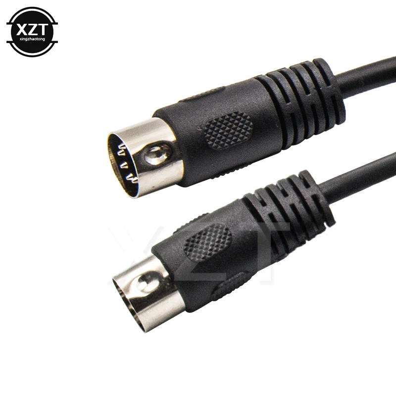 MIDI DIN 5PIN kabel męski do męskiego MIDI 5 Pin DIN wtyczka do 5 Pin DIN rozszerzenie Audio kabel męski DIN 5pin M/M Adapter do kabla 1M /1.5M