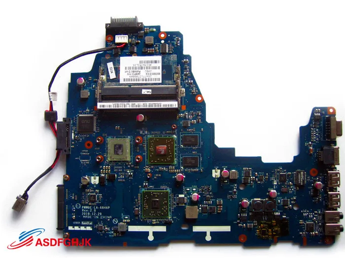 Original FOR Toshiba Satellite C660D C665D LAPTOP MOTHERBOARD K000128560 LA-6846P  Test OK