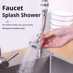 Faucet Extension Tube Water Saving Nozzle Filter 360 Degree Adjustment Kitchen Water Tap Water Saving for Sink Faucet Bathroom