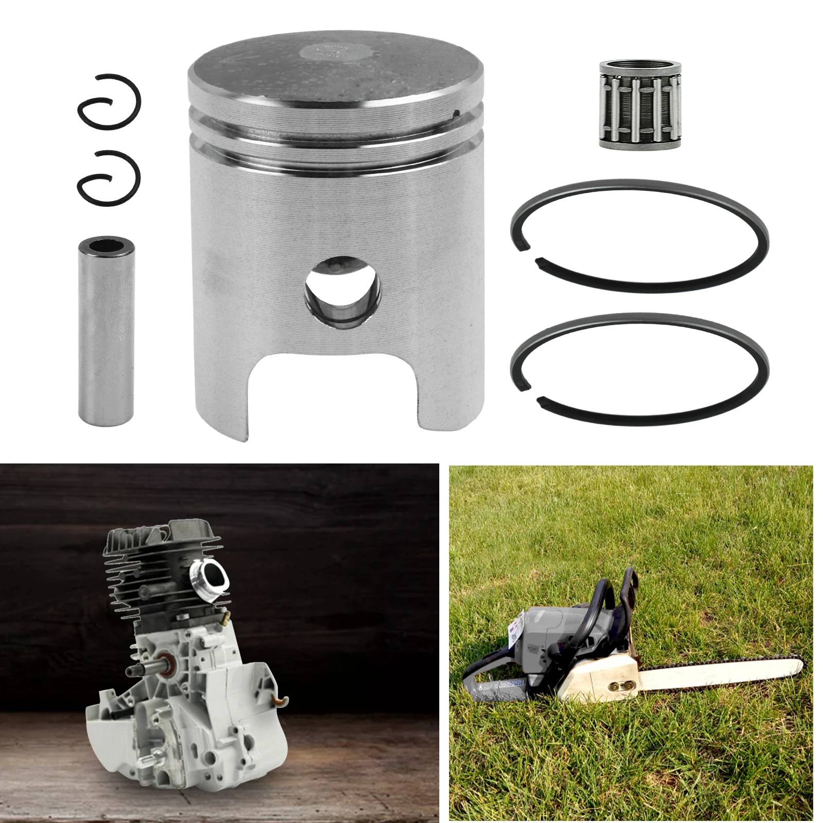 40mm Piston Ring Kit Gasket Wrist Pin Bearing Set for Yamaha PW50 PW 50 Y-Zinger Dirt Bike