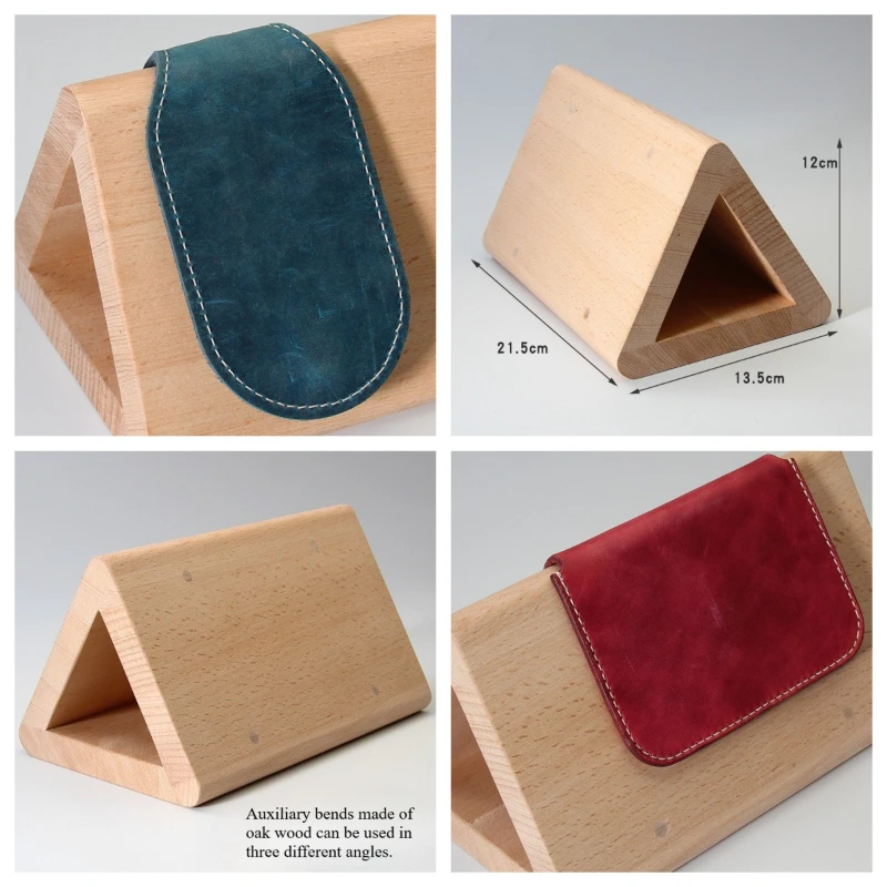 Wooden Leather Auxiliary Triangular/curved Sticker Wood DIY Leather Handbag Shoe Goods Craftwork Triangular Curved Sticker Mold