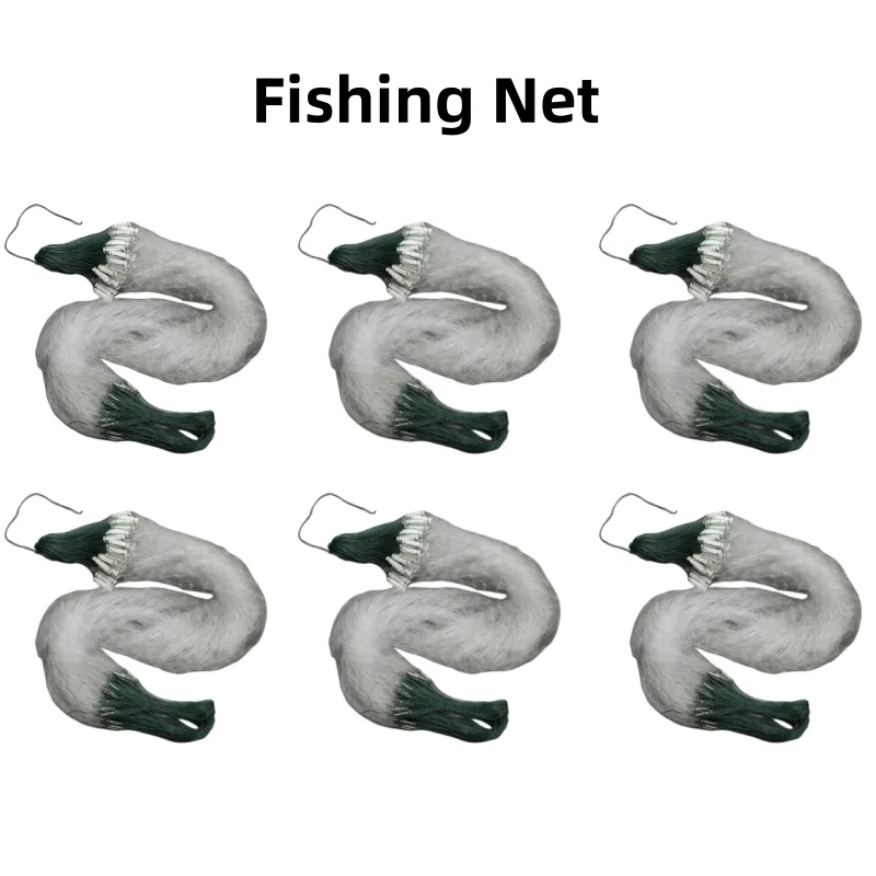 Fishing Net Single Mesh Nylon Float Trap Monofilament Gill Net Fishing Accessories For Hand Casting