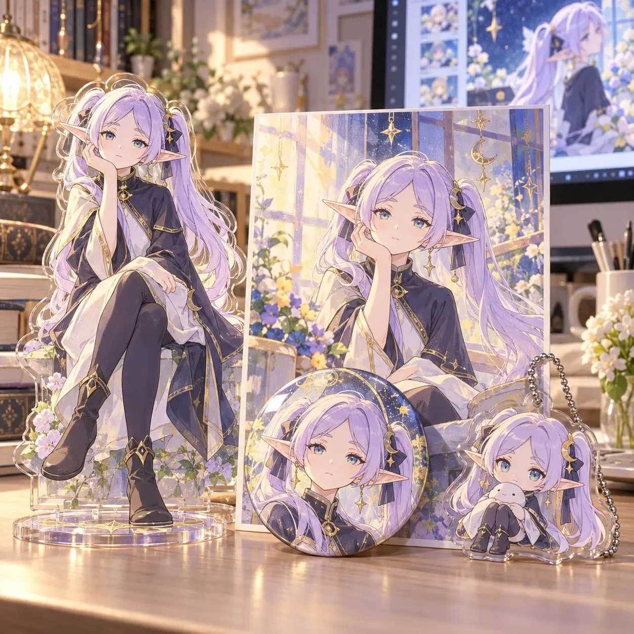 15cm Anime Frieren: Beyond Journey's End Acrylic Stand Figure Model Plate Cosplay Props Collection Desktop Decor Gifts ACGZ