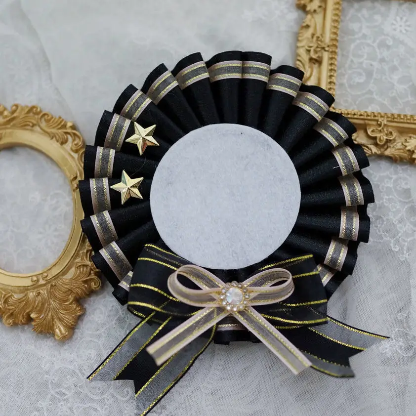 Cute Badge Hloder,Ita Bags Decorations,Backpack Ribbon Accessories,Lolita Anime Cosplay Crafts,Badge Rosette