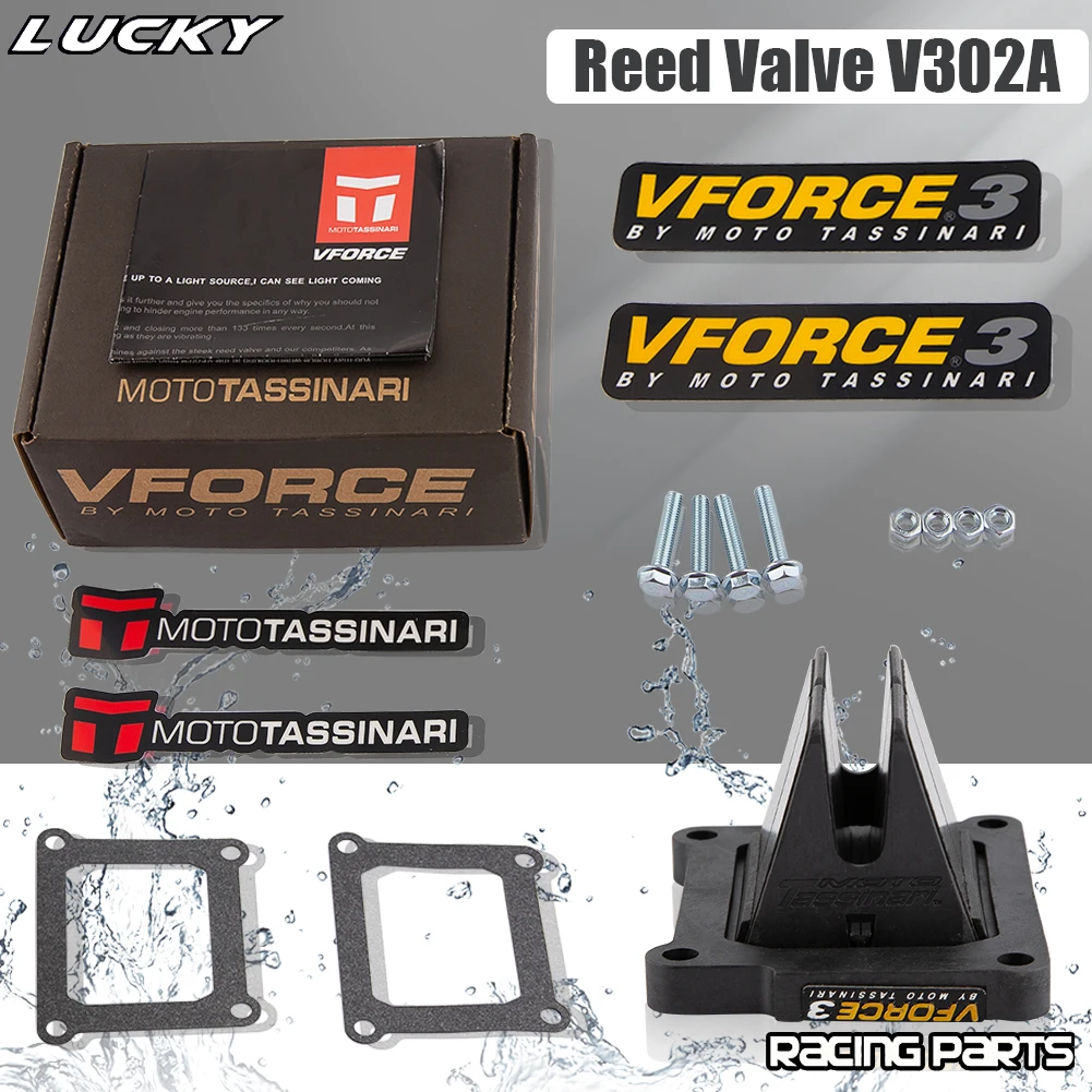 VForce 3 V302A Reed Valve Assembly For Yamaha YZ125 1995-2004 V302A Suzuki RM125 1989-2008 V302B 79-0831 Reed valve Dirt Bike