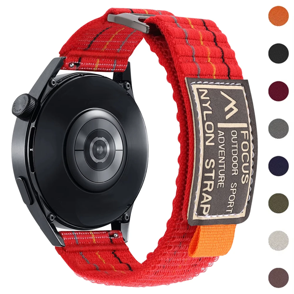 20 مللي متر 22 مللي متر النايلون حلقة حزام ل Garmin Venu 3/2/Vivoactive 4/5/6 الفرقة ل Forerunner 570/965/165/265/255 سوار Venu حزام الساعات