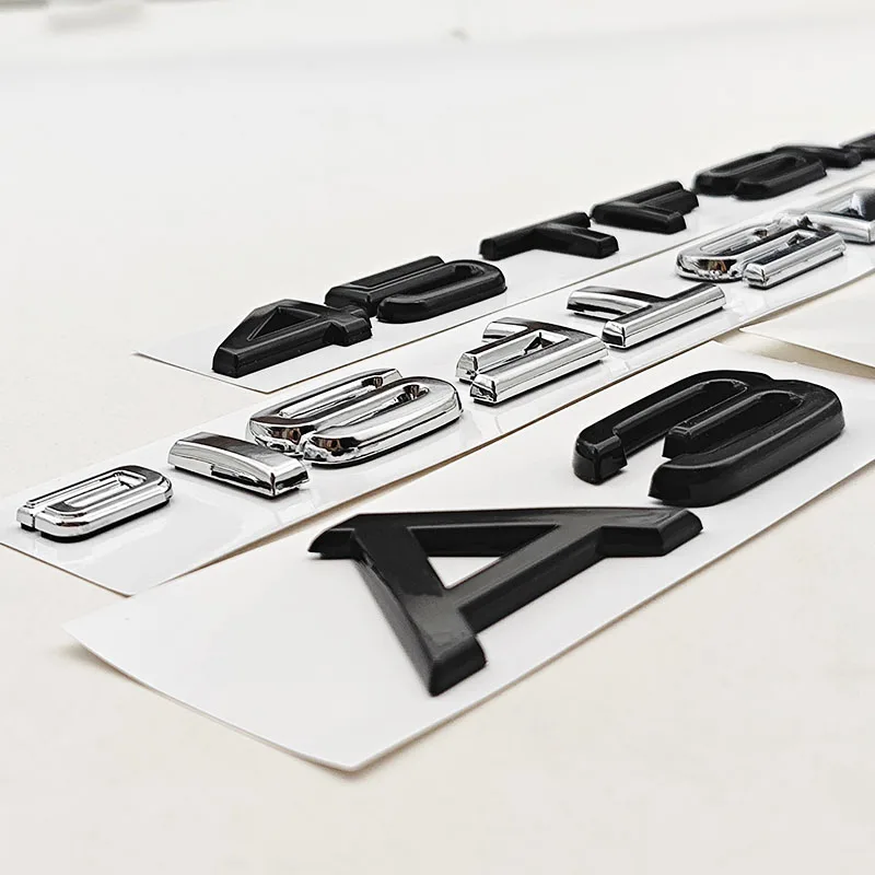 جديد ثلاثية الأبعاد ABS سيارة رسائل شعار A3 45TFSIe شارة الخلفي الجذع ملصق الشارات لأودي A3 45 TFSI e 8Y السيارات الذيل بمناسبة الملحقات #6