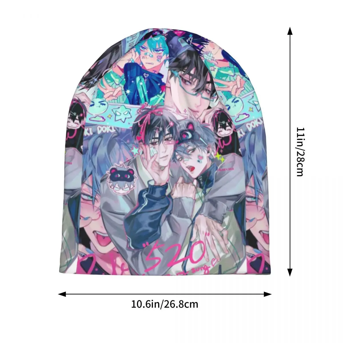 Ivti Alien Stage Anime Bonnet Hats Autumn Winter Skullies Beanies Hat Luka Ivan Till Mizi for Men Women Warm Multifunction Cap