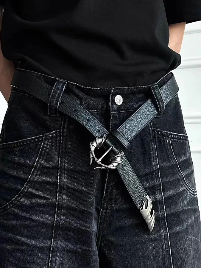 ของแท้หนังผู้ชายผู้หญิง Vintage Corset หญิง Cummerbund Coat เข็มขัดชุด Decration เข็มขัดกว้าง J1523