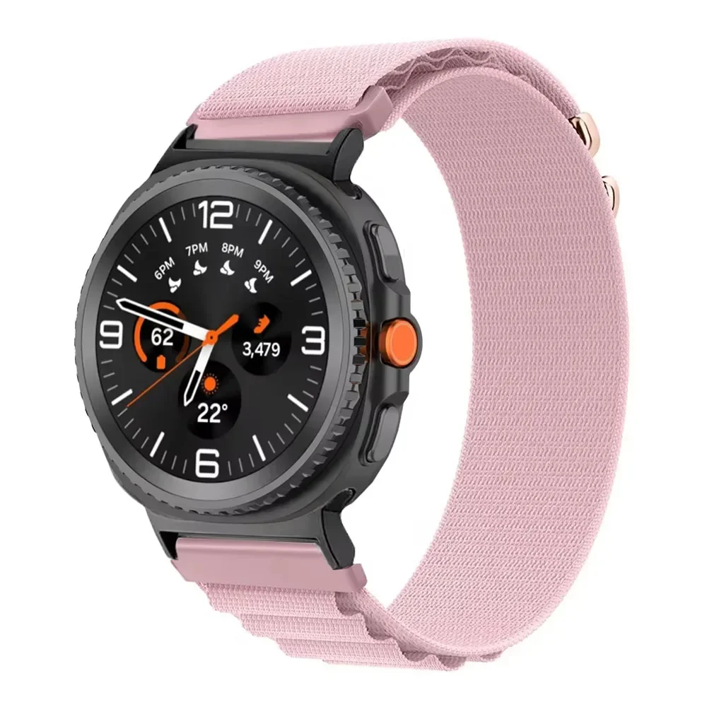 Pulseira de nylon alpina para samsung galaxy watch 8 44/40mm clássico 46mm pulseira respirável para galaxy watch ultra 2025 47mm acessórios