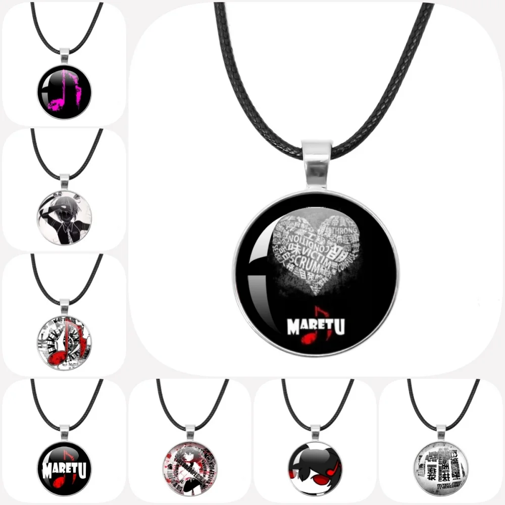 جديد أنا أحب Maretu القلب نمط الإبداعية قلادة جلدية سوداء حبل سلسلة بدلاية قلادة سحر المجوهرات هدية الأصدقاء #1