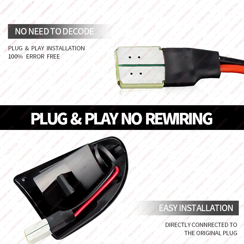 ل الذكية Fortwo 451 MK1 MKII كوبيه كابريو 2007-2015 العنبر LED الديناميكي الجانب ماركر بدوره أضواء الإشارة استبدال 4519067700C40A #4