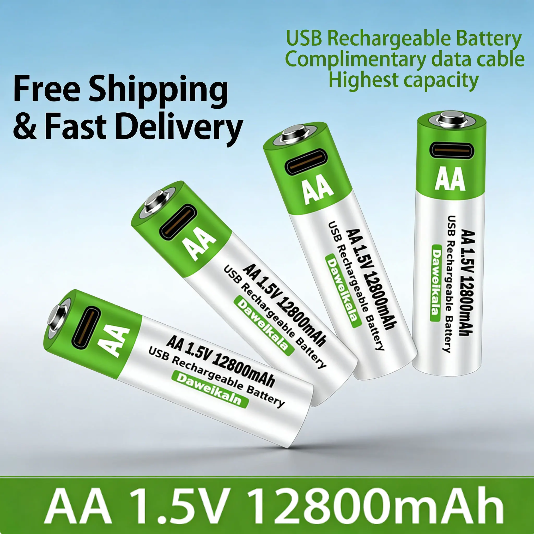 Aa Usb Rechargeable…