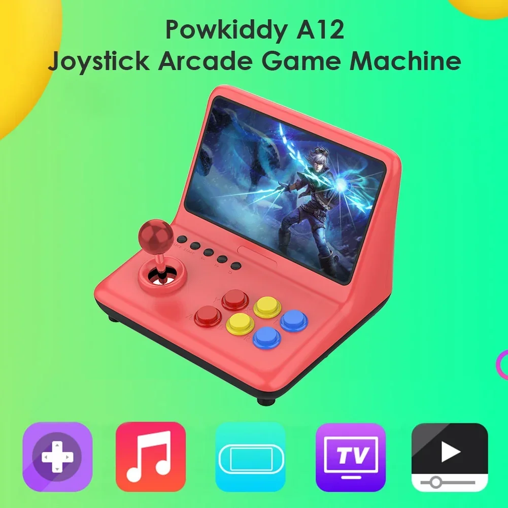 POWKIDDY 32GB 9inch joystick arcade A7 architecture quad-core CPU simulator video game console new game children's gift