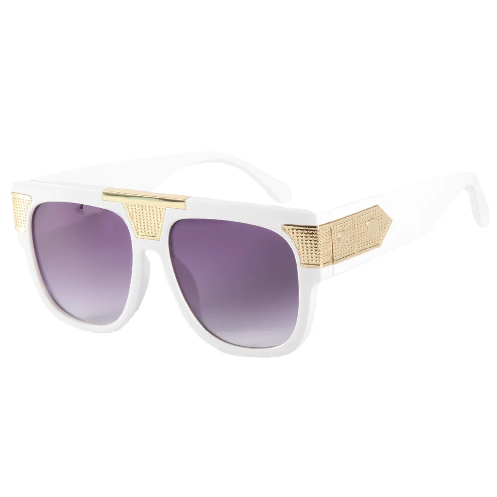 

Ins New Retro Gradient Square Women Sunglasses 2025 Fashion Brand High Quality Metal Frame Design Trendy Men Sunglasses UV400