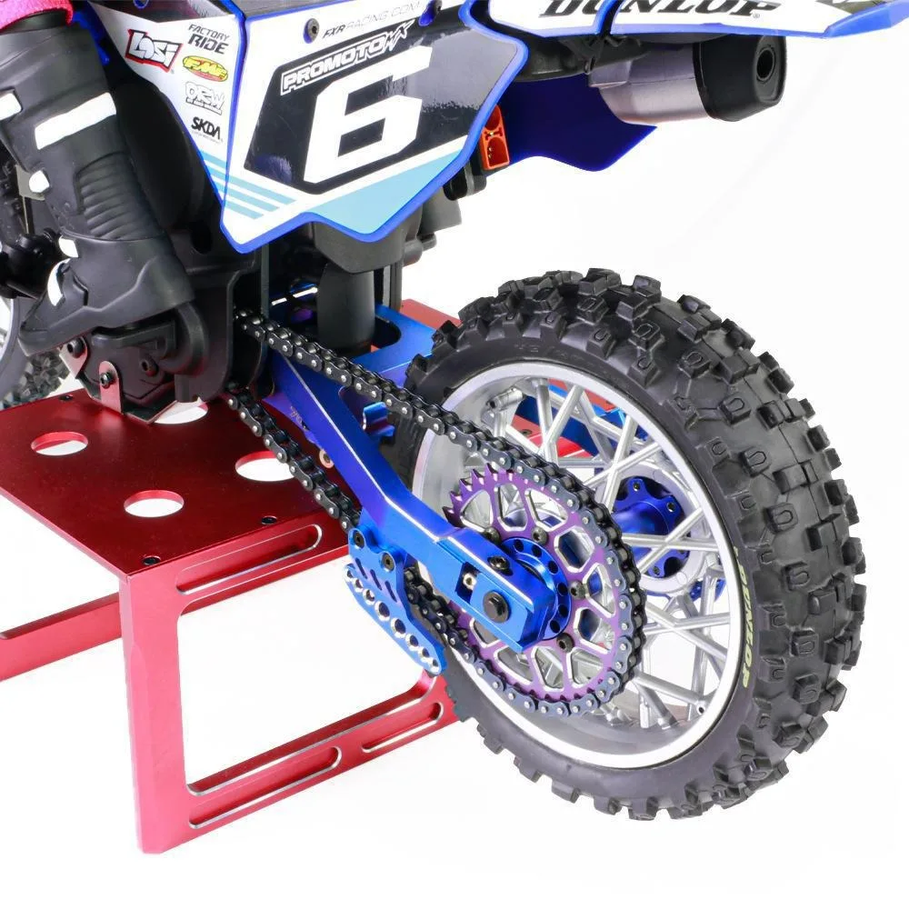 電動バイク用リアスイングアーム,リアフォーク,ホイールシート,調整可能なチェーン,rc losi 1/4 promoto mx,264000