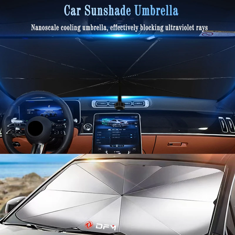 

Car Sunshade Umbrella Front Window Windshield Foldable Parasol Sunscreen for Dongfeng DFM AX7 H30 S30 DFSK SX5 SX6 AX4 P11