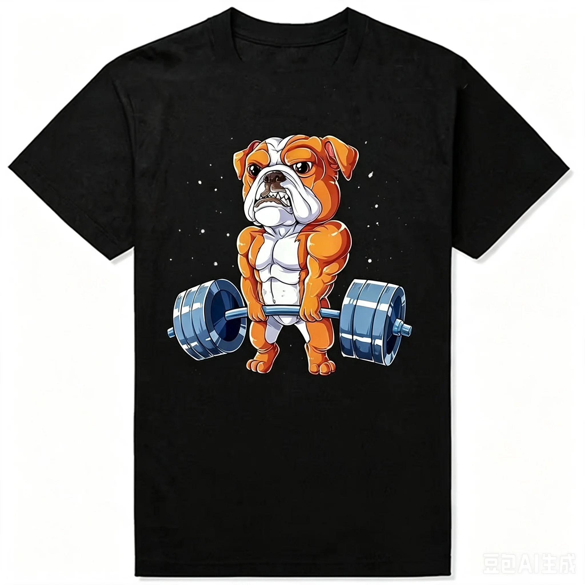 2026 Hot New English Bulldog Yoga Puppy Poses O-Neck T Shirt Dog Lovers Black Graphic Cotton Streetwear Short Sle