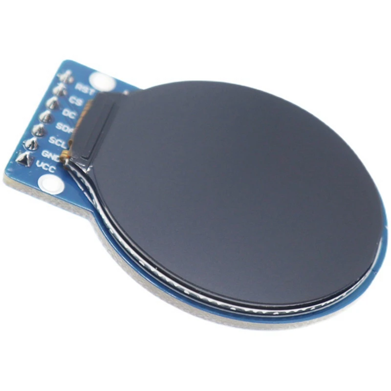 1.28 Inch TFT LCD Display Module Accessory Round RGB IPS HD 240X240 Resolution GC9A01 Driver 4 Wire SPI Interface Adapter Board