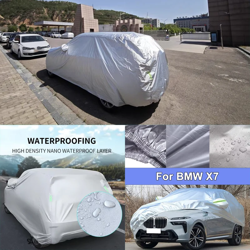 

For BMW X7 Outdoor Protection Full Car Covers Snow Cover Sunshade Waterproof Dustproof Exterior Car Accessories