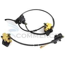 Motorcycle Front /Rear Hydraulic Disc Brake Kit For Most 50cc-125cc Motocross Pit Dirt Bike BBR TTR CRF 50 XR Apollo Motorbike