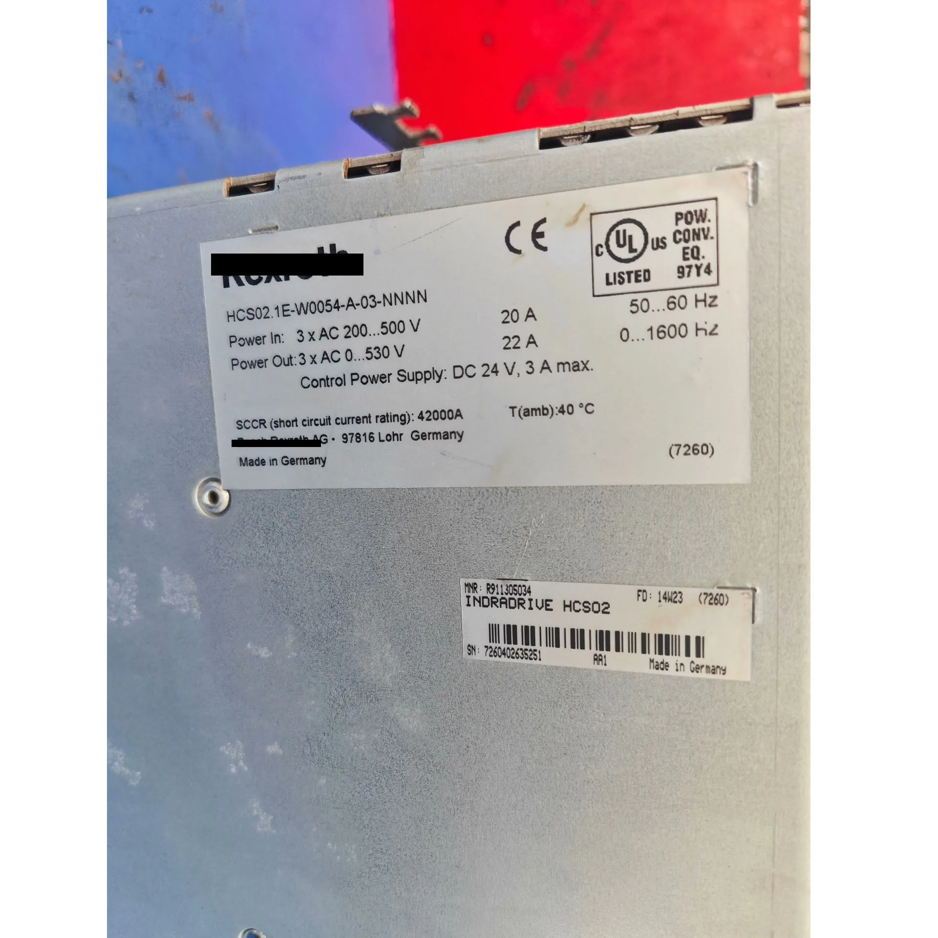 Servo Drive HCS02.1E-W0054-A-03-NNNN Com garantia