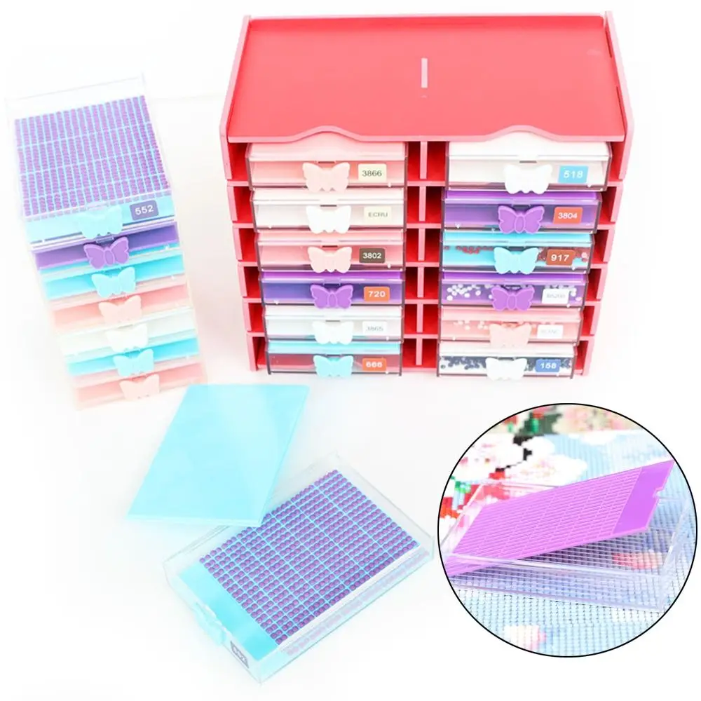 DIY Craft Diamond Painting Tray Embroidery Large Capacity Drawer Box Tray Beading Plates Diamond Embroidery Accessories