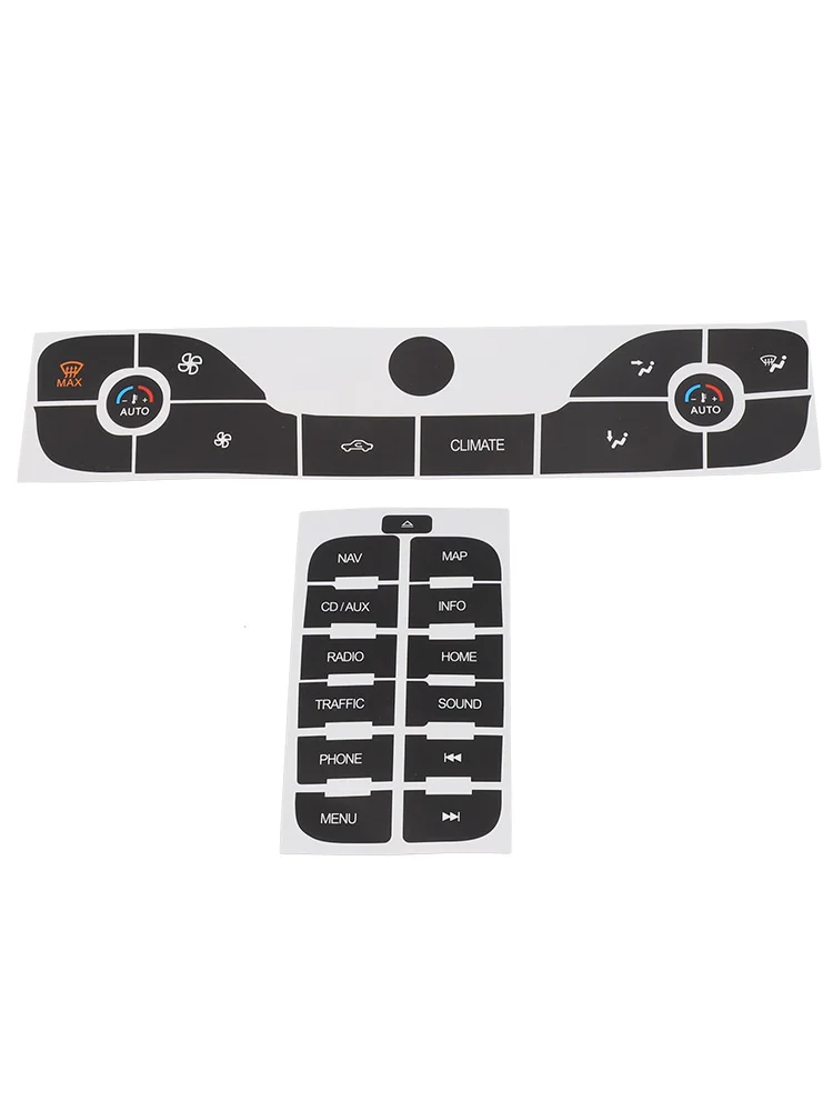 Elegant Design New Repair Sticker Repair Decal Sticker Repair Push Button 2 Pieces Auto Parts Black Car Accessories