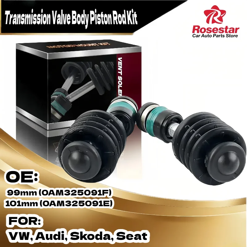 

Комплект поршневых штоков корпуса клапана коробки передач 0AM DSG DQ200 (0AM325091E 101 мм / 99 мм) — совместим с VW, Audi, Skoda, Seat