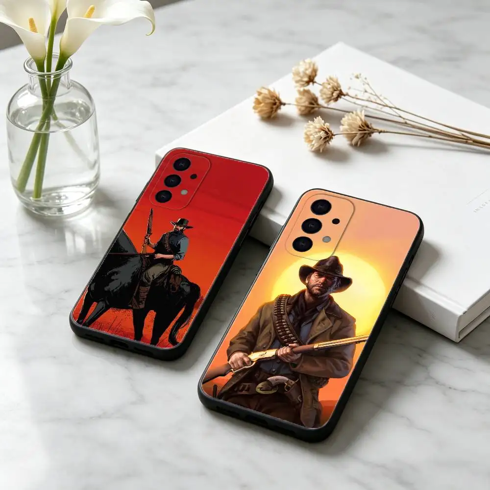 RDR2-Arthur Morgan Phone Case For Samsung S25,24,23,22,30,21,10,9,Ultra,Plus,Lite Soft Black Case