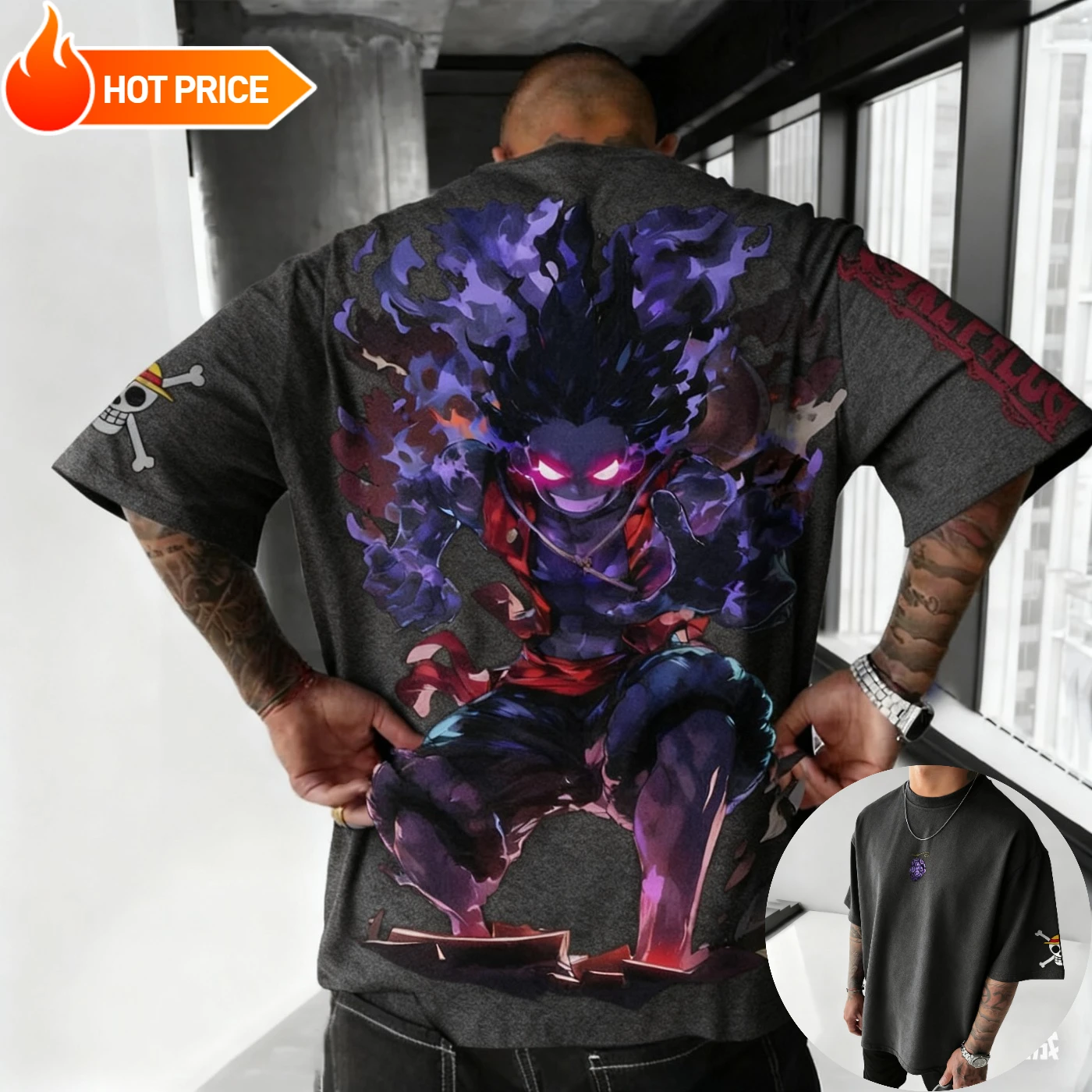 Luffy Gear 5 One Piece 2025 Anime Harajuku verano camiseta hombres de gran tamaño ropa de calle Retro mujeres Casual suelta manga corta Unisex