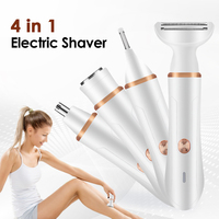 4 in 1 Electric Hair Removal Cutting Machine for Women haver Lady Shaver Body Hair Trimmer for Armpit Bikini Arm Leg Face