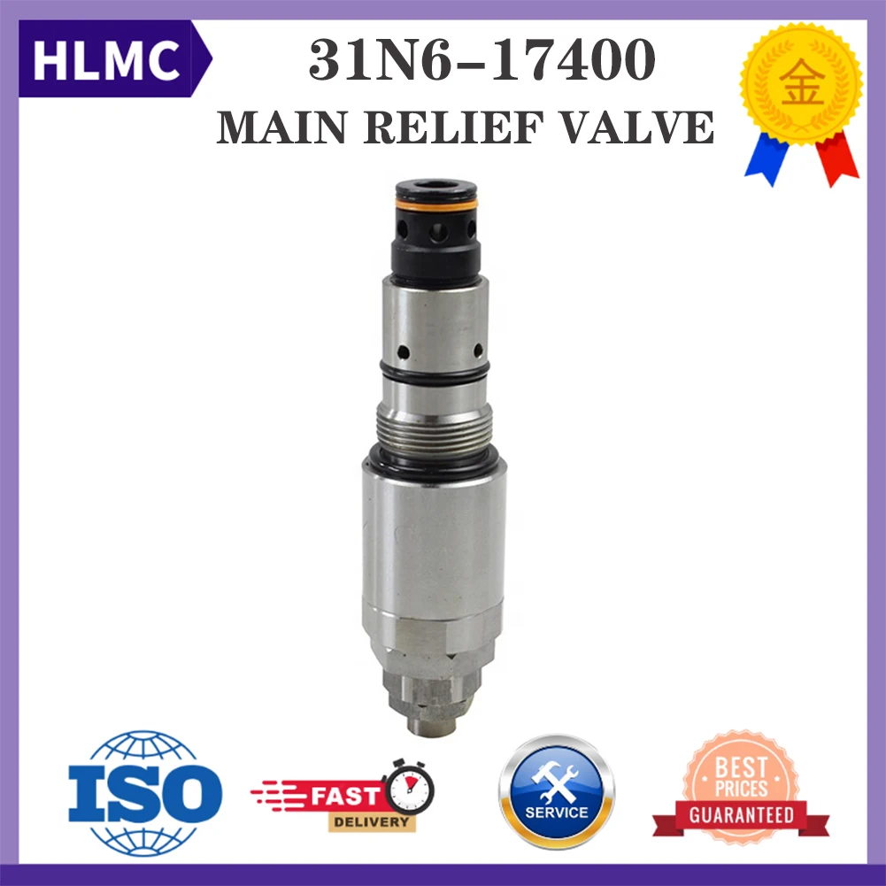 

Excavator Parts Main Relief Valve 31N6-17400 R210LC7 R210LC7H R215LC7 RD210-7 RD210-7V RD220-7 Construction Machinery Parts