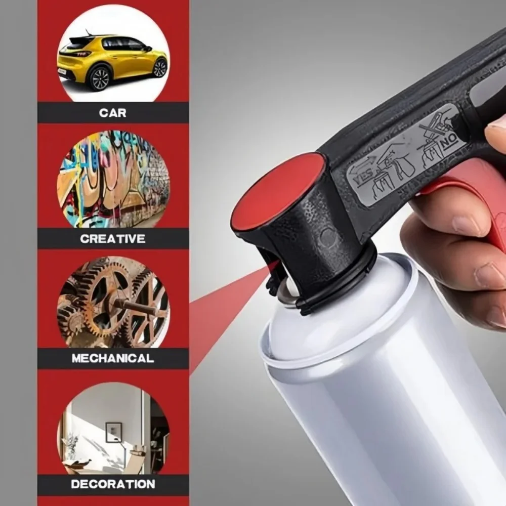 Portable Plastic Spray Paint Assist Handle Car Care Spray Trigger Handle Polishing Paint Spray Gun Reusable Home Painting Tool