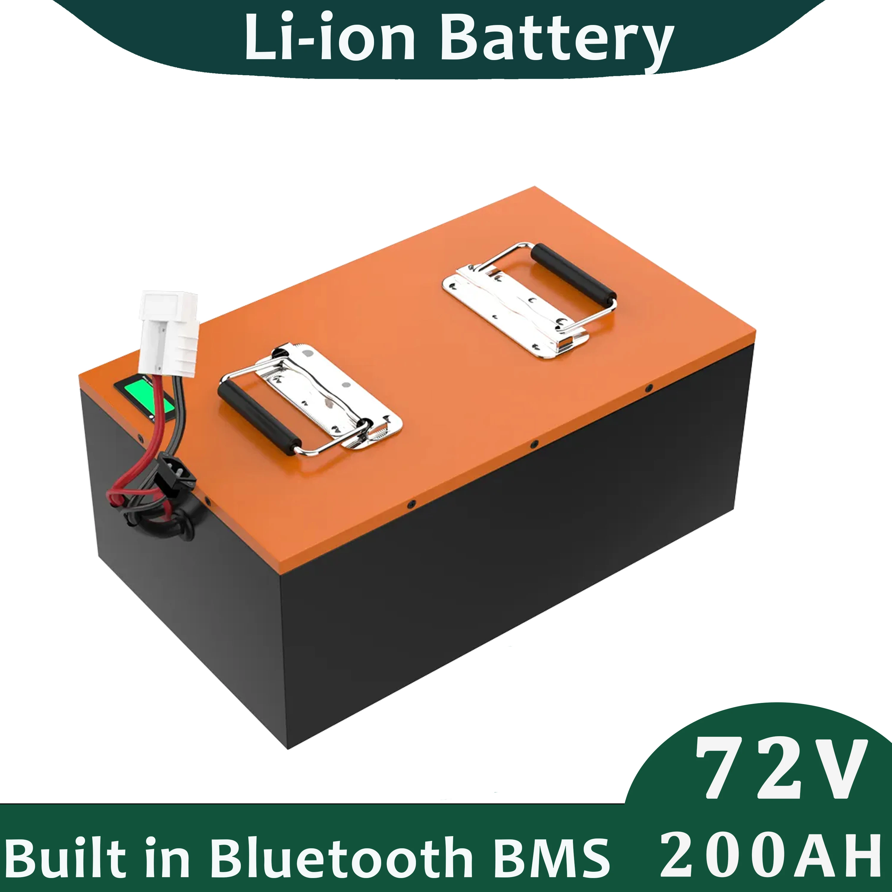 Baterías de iones de litio de 72v 200Ah con Bluetooth BMS inteligente perfectas para caravanas