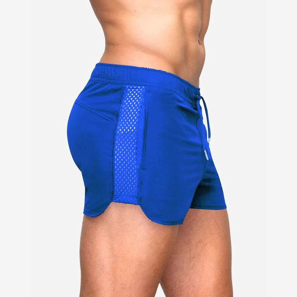 Achieve Your Fitness Goals with Our Mens Fitness Mesh Shorts for Running and Training Quick Drying and Breathable