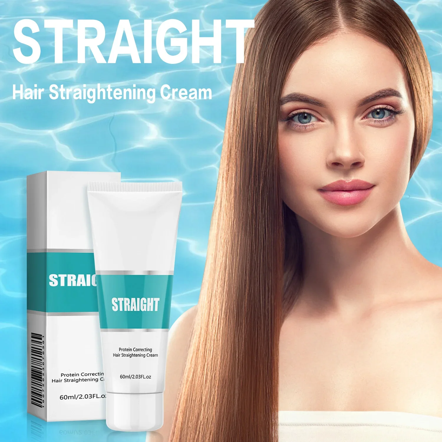 كريم استقامة البروتين 60 مللي علاج بلسم الشعر تنعيم الشعر المجعد التالف إصلاح سبليت ينتهي الكولاجين المخصب