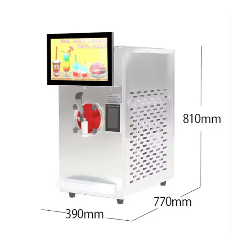 Commercial Fully Enclosed Frozen Beverage Ice Coffee Machine Multifunctional Ice Cream Machine