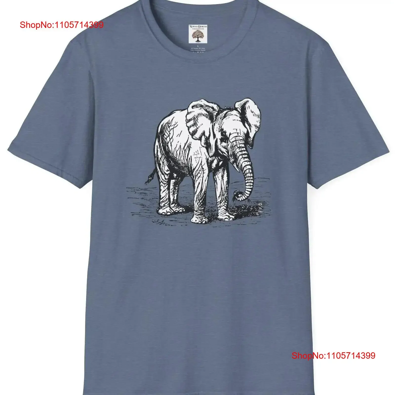 Vintage African Elephant T Shirt Softstyle Super SofT Lovers Unique vintage Washed Slightly Stylish Unisex Breathable Versatile