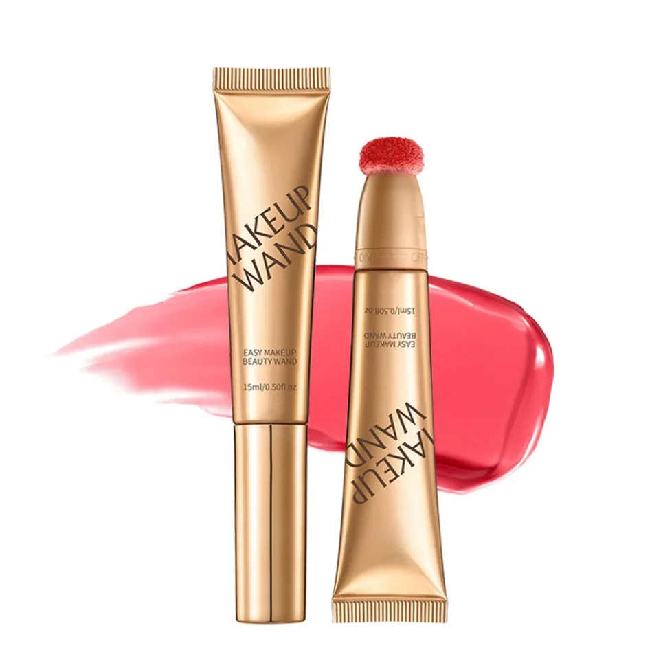 Gold Tube Shimmer Liquid Blush Highlighter Contour Private Label Vegan Makeup Großhandel individuelles Logo