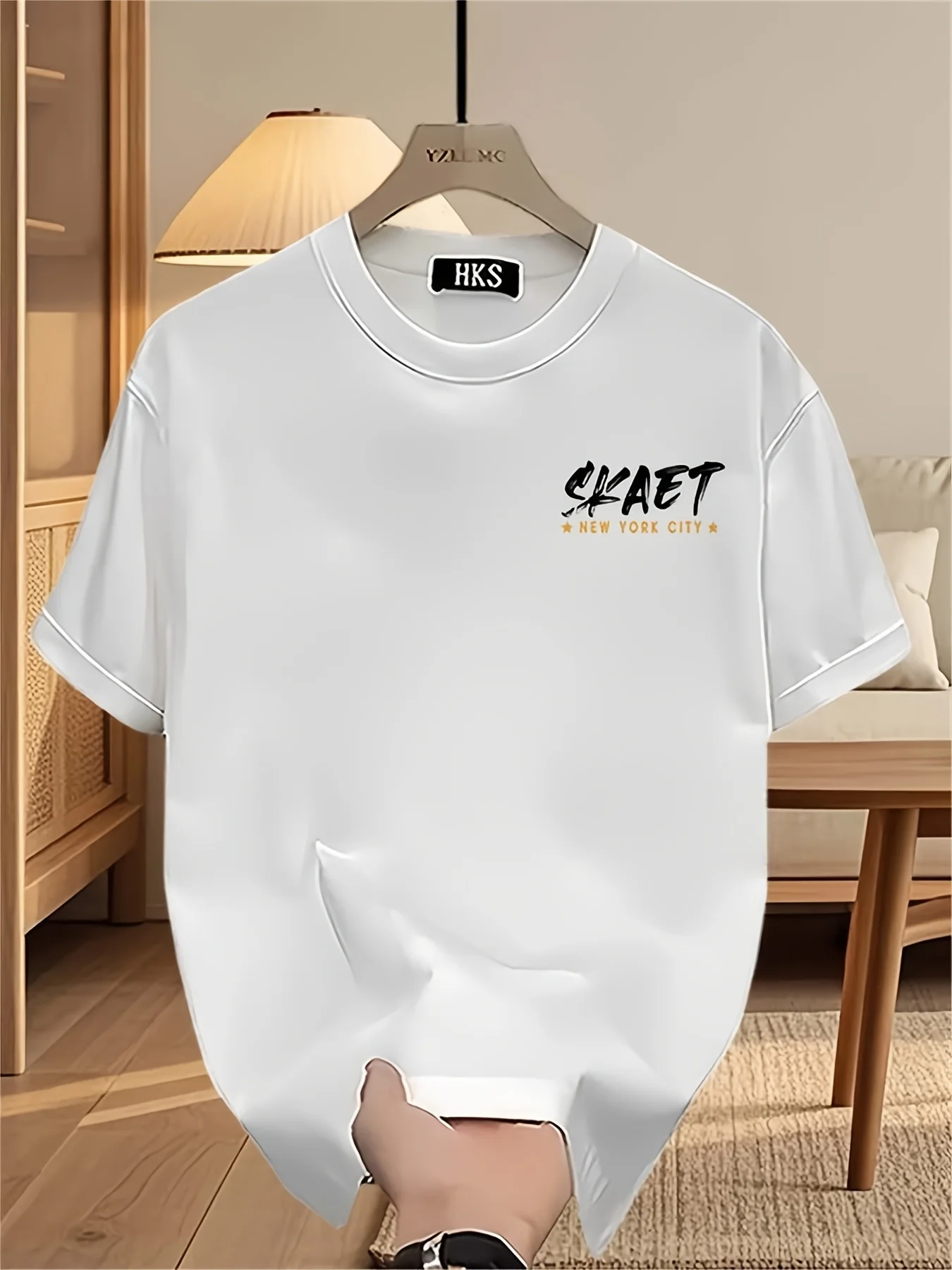 Skaet Boarding T-Shirt Summer Men's Tracksuit O-Neck Short Sleeve Pullover Top Breathable Sportswear Harajuku Fashion Streetwear