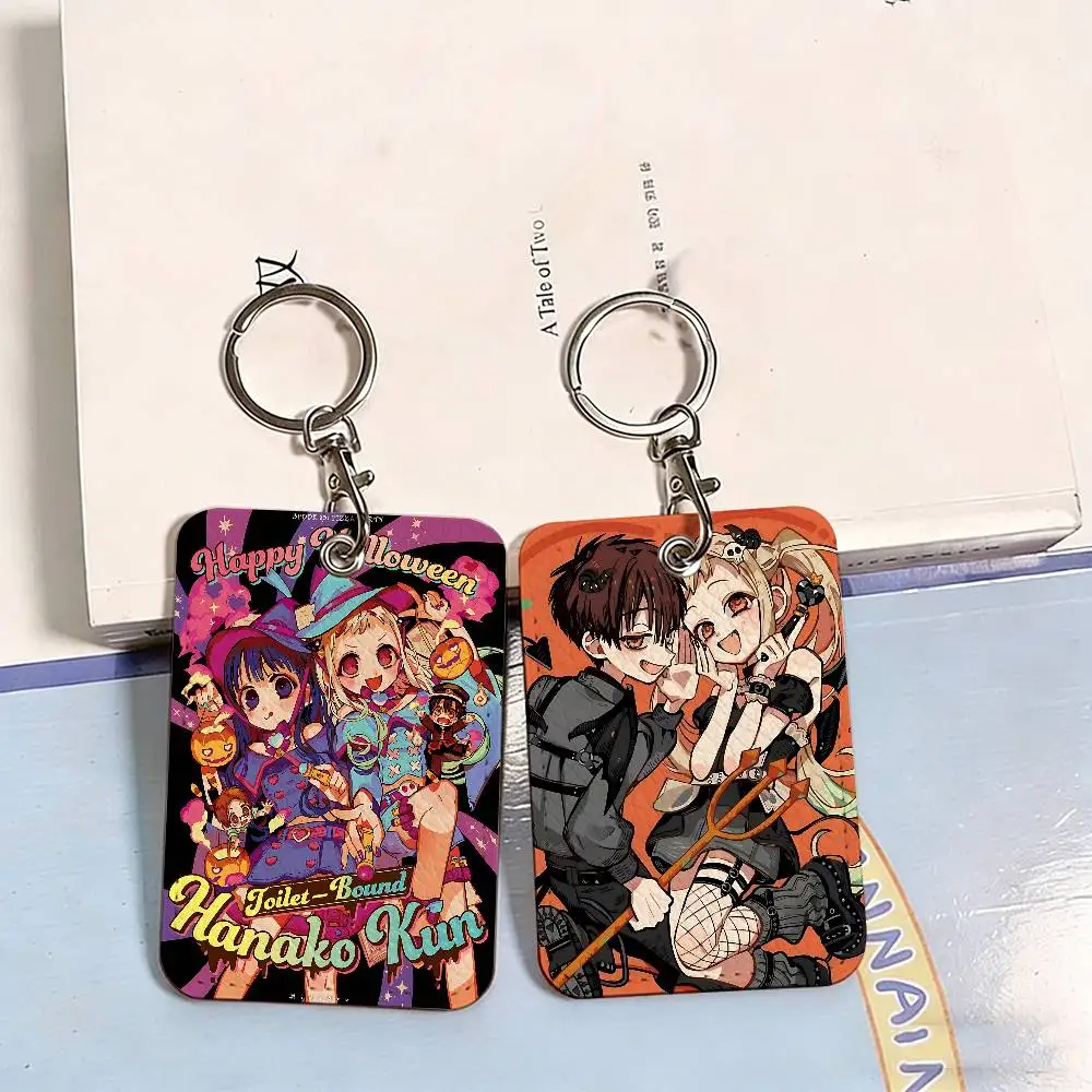Anime Toilet Bound Hanako kun Cute Cartoon Inteated Elevator Card Acc Control Card Keychain Protective Cover Gift Keychain