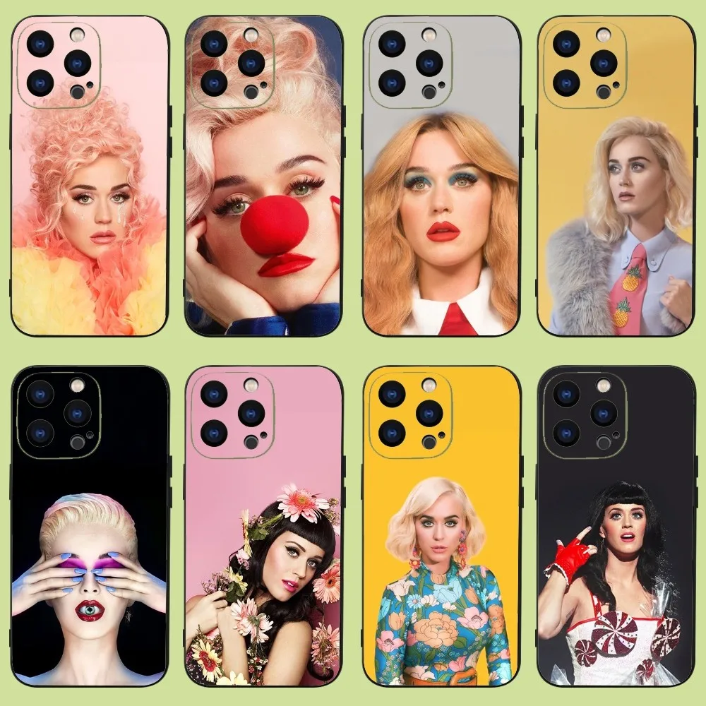 Singer K-Katy Perry Phone Case For iPhone 15,14,13,12,11 Plus,Pro,Max,XR,XS,X,7,8 Plus,SE,Mini Silicone Soft